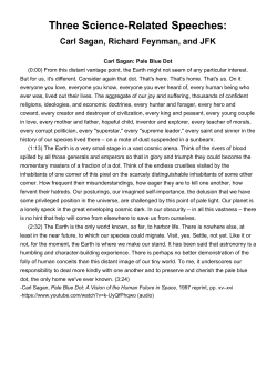 Three Science-Related Speeches