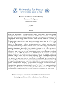 GD008-June Mapala Muleya &ndash; Gender and Development