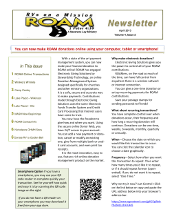 Newsletter - RVs On A Mission