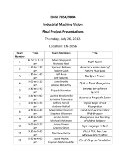 ENGI 7854/9804 Industrial Machine Vision Final Project