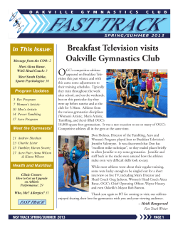 Spring/Summer 2013 Newsletter