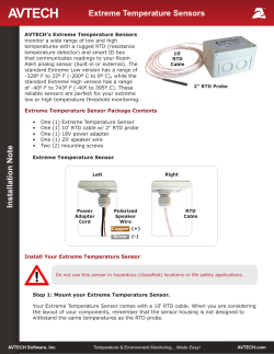 Extreme High Temperature Sensor / Extreme Low