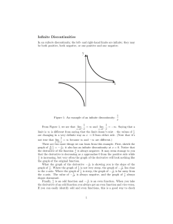 Infinite Discontinuities