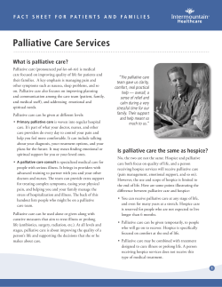 Palliative Care Services - Intermountain Healthcare