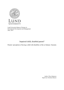 Impaired child, disabled parent?