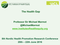 The Health Gap
