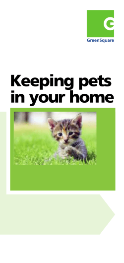 Keeping pets in your home