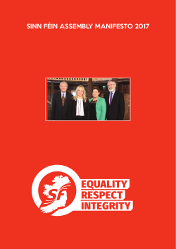 sinn f&eacute;in assembly manifesto 2017