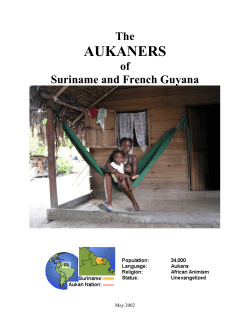 of Suriname and French Guyana