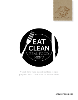 A week-long meal plan of real food recipes prepared
