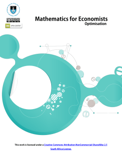 ECO4112F Section 3 Optimisation