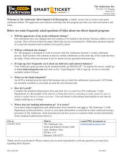 Memo To File - Andersons Grain