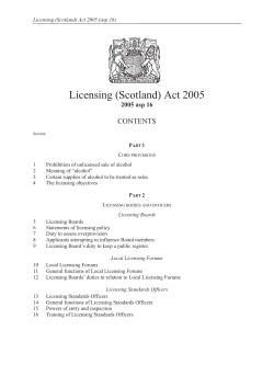 Licensing (Scotland) Act 2005