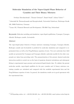 Molecular Simulation of the Vapor