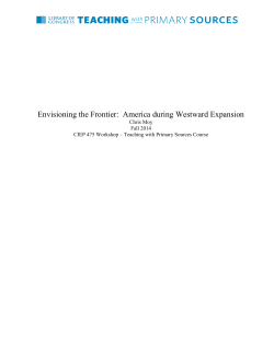 Envisioning the Frontier: America during Westward Expansion