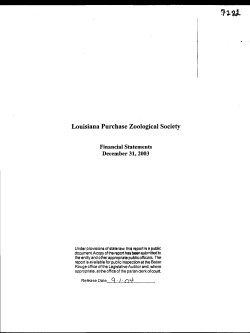 L ouisiana P urchase Z oological Society