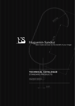TECHNICAL CATALOGUE STANDARD PRODUCTS