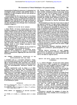 The Association of Clinical Pathologists: 81st general meeting