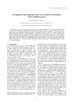 Investigation of time dependent inner core structure by the analysis