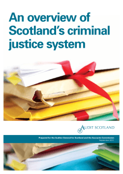 An overview of Scotland`s criminal justice system