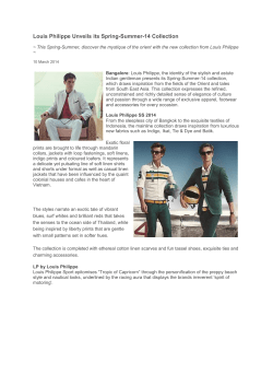 Louis Philippe Unveils its Spring-Summer