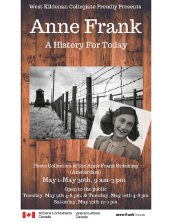 Anne Frank Exhibit - Seven Oaks School Division