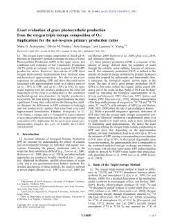 Exact evaluation of gross photosynthetic production from the oxygen