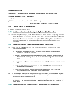 Code of Colorado Regulations - Colorado Secretary of State