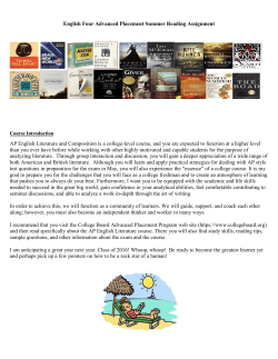 Eng 4AP - Channel Islands High School