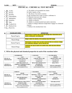 ANSWER KEY: &ldquo;PHYSICAL VS