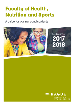 Faculty of Health, Nutrition and Sports