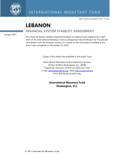 Lebanon: financial system stability assessment