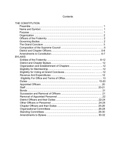 Contents THE CONSTITUTION Preamble