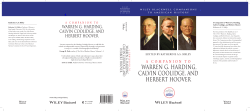 A Companion to Warren G. Harding, Calvin Coolidge, and