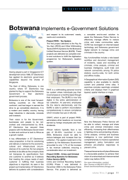 Botswana Implements e-Government Solutions