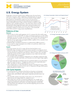 US Energy System - Center for Sustainable Systems