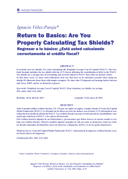 Return to Basics: Are You Properly Calculating Tax Shields?