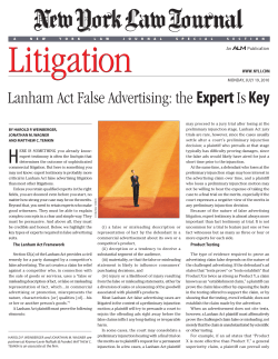Lanham Act False Advertising