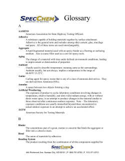 SpecChem Glossary