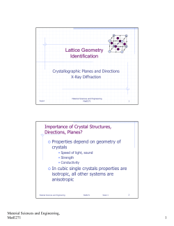 Lattice Geometry Identification