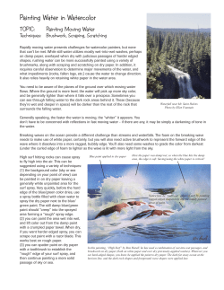 Painting Water in Watercolor - The Watercolor Learning Center