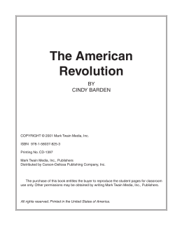 The American Revolution - On The Mark Press eStore