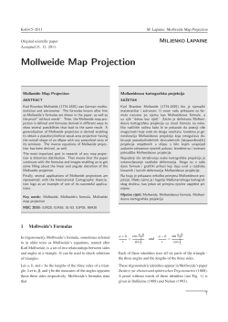 Mollweide Map Projection