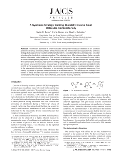 A Synthesis Strategy Yielding Skeletally Diverse