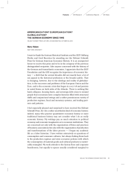 Americanization? Europeanization? Globalization? The German