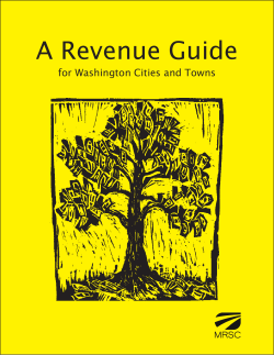 Revenue Guide for Washington Cities and Towns