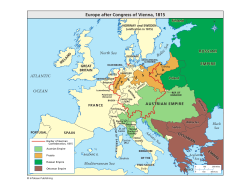 Europe after Congress of Vienna, 1815
