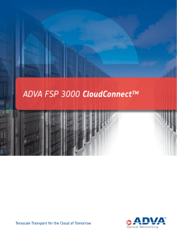 ADVA FSP 3000 CloudConnect
