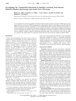 Investigating Tip-Nanoparticle Interactions in Spatially Correlated