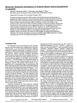 Molecular dynamics simulations of ordered alkane chains
